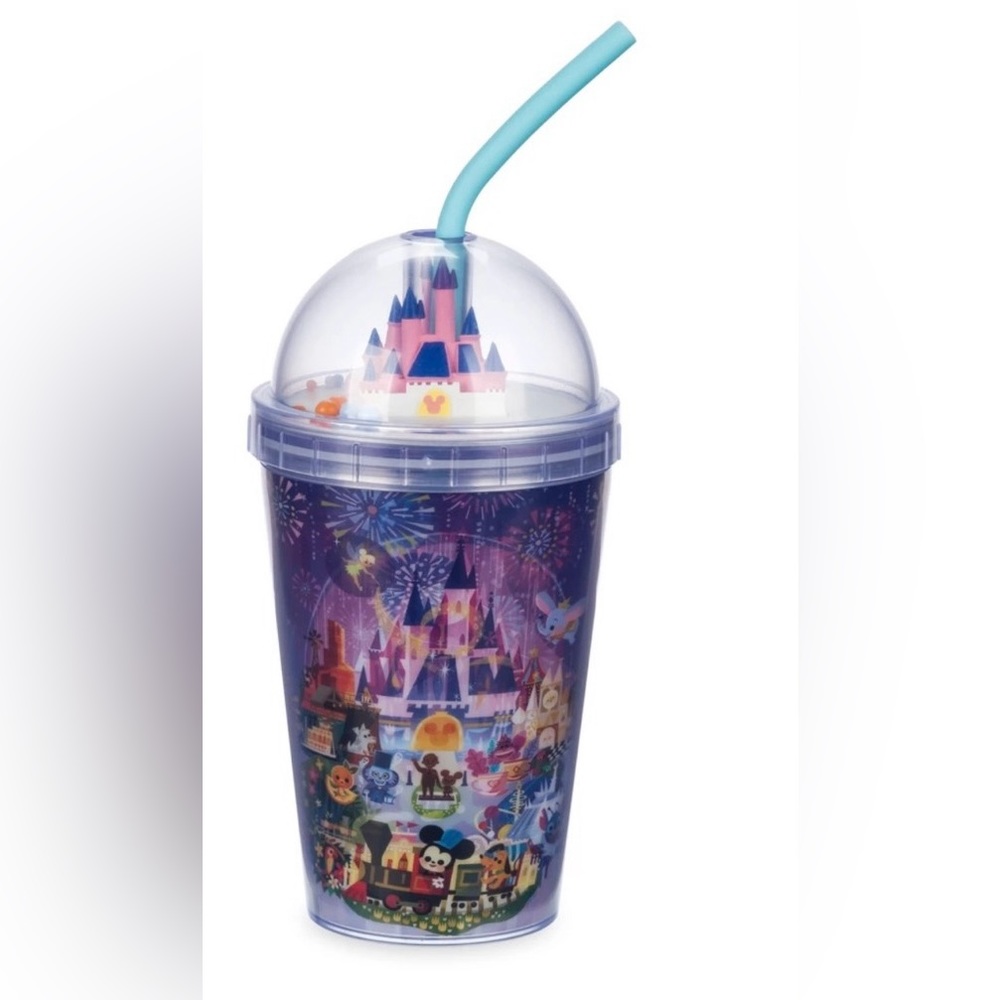 Disneyland Joey Chou castle shaker top cold cup NWT